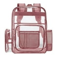 thumbnail image 1 of Clearance Office&Craft&Stationery under $10,0.4mm Transparent Backpack Backpack Student Backpack PVC Fabric Backpack Male And Female Students Backpack Adult Backpack Trend Transparent Casual, 1 of 7
