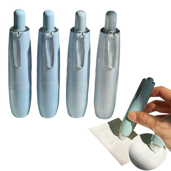 Clearance Office&Craft&Stationery under $10,Double Tape Pens Double Tape Pens For Wrapping Paper/Crafting/Parcels With 5 Replacement Double Tapes Retractable Push To Dispense Glues Scrapbook 4PCS