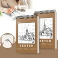 thumbnail image 1 of Clearance Office&Craft&Stationery under $20,9" X 12" Premium Sketch Book Set 1 Pack Bound Drawing Paper 100 Sheets (68lb/100gsm) Sketchbook Art Drawing Painting Sketching Pad Supplies For Chilre, 1 of 9