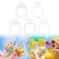 thumbnail image 1 of Clearance Office&Craft&Stationery under $5 20PC Large Size Bookmark Flower Page Clips Bookmarks Children Handmade DIY Transparent Flower Page Glass Bottle Wishing Bottle Sticker, 1 of 9