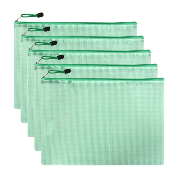 Clearance Office&Craft&Stationery under $5 5 Pack Zipper Mesh Document Pouch A4 A5 Letter Size Mesh Bags For Board Games & Puzzles Document Zipper Pouches For School Supplies Cosmetics Travel Storage