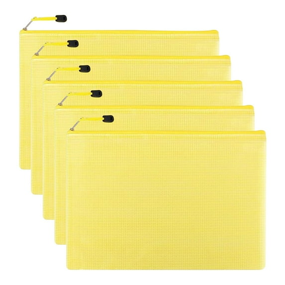 Clearance Office&Craft&Stationery under $5 5 Pack Zipper Mesh Document Pouch A4 A5 Letter Size Mesh Bags For Board Games & Puzzles Document Zipper Pouches For School Supplies Cosmetics Travel Storage