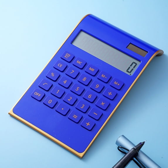 Clearance Office&Craft&Stationery under $5,Calculator Supplies And Accessories 10 Digits Solar Battery Basic Calculator Power Desktop Calculator With Large LCD Display