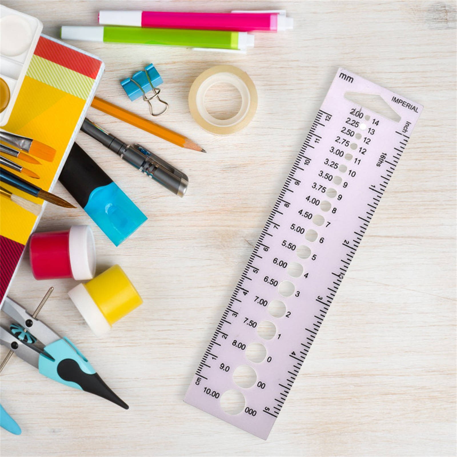 Clearance Office&Craft&Stationery under $5,Color Creative Ruler Plastic ...