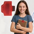 thumbnail image 1 of Clearance Office&Craft&Stationery under $5,Custom Mark Bookmark With Pen Holder Personalized Leather Pen Holder Bookmark Customized Leather Bookmarks For Reading Women Book Lovers Notebook, 1 of 7