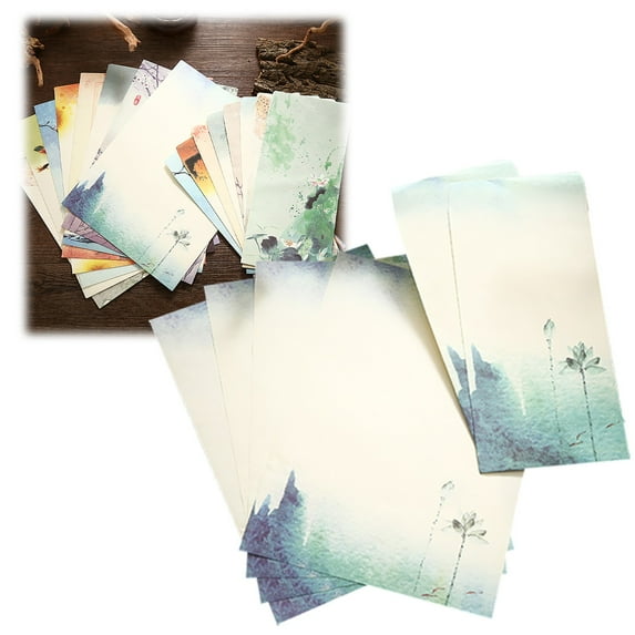 Clearance Office&Craft&Stationery under $5 Cute Retro Envelopes Kawaii Special Design Stationery Writing Letter Paper Stationary Paper And Envelopes Set