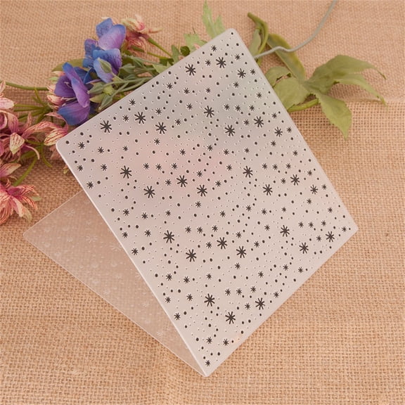 Clearance Office&Craft&Stationery under $5,DIY Plastic Embossing Template Allows You To Easily Achieve Printing Design To Create A Unique Embossing Effect! More Visual Impact And Artistic Sense