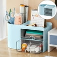 thumbnail image 1 of Clearance Office&Craft&Stationery under $5,New Swivel Desk Organizer With Drawers Desk Pencil Holder Desk Organizer And Accessories With Compartments + Drawers For Home Art, 1 of 8