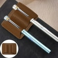 thumbnail image 1 of Clearance Office&Craft&Stationery under $5,Pen Loop Holder Clip Leather Pen Pencil Loop Holder For Notebook Books Journal Diary Practical Pencil Organizer, 1 of 9