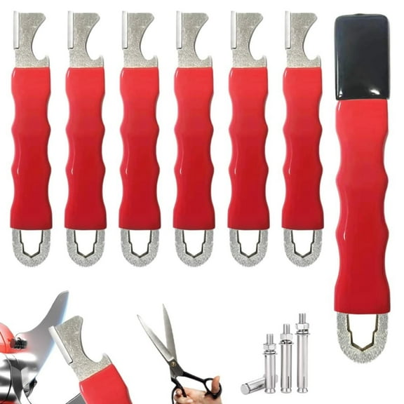 Clearance Office&Craft&Stationery under $5,Portable Quick Sharpener 2024 New Sharpener Stone Lawnmower Dull Sharpener 5Pcs Upgrade Multipurpose Garden Tool Sharpener Sharpener For Garden Tools