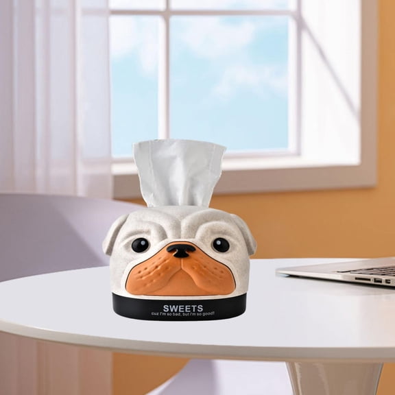 Clearance Office&Craft&Stationery under $5,Puppy Tissue Cover Paper Pot Tissue Holder Tissue Box Creative Tissue Box Living Room Household Napkin Storage Box Bedroom Dormitory Desktop Simple