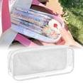 thumbnail image 1 of Clearance Office&Craft&Stationery under $5,Welcome The New Semester Organize Your Stationery With A Simple Transparent Pencil Case To Make Learning More Orderly And Efficient!, 1 of 8