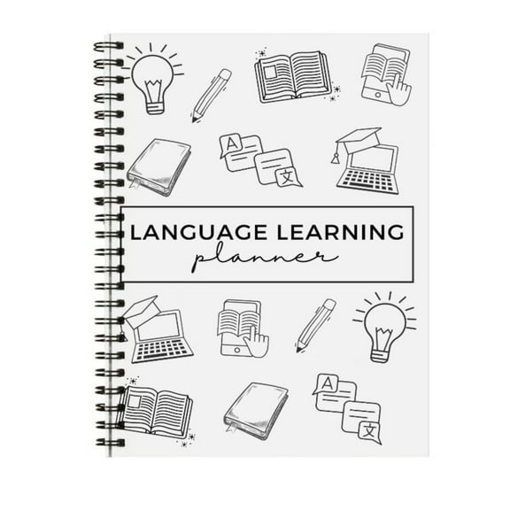Clearance Office&Craft&Stationery under $10,Language Learning Planner: Vocabulary And Grammar Templates Study Journal And Organizer For Beginners