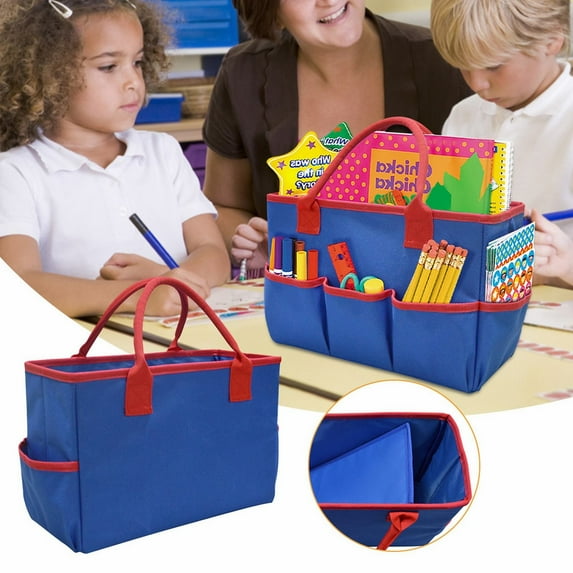 Clearance Office&Craft&Stationery under $10 Portable Large Capacity Tote Bag Student School Bag Teacher Stationery Storage Bag Portable Shopping Bag
