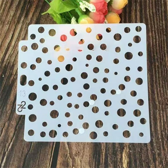 Clearance Office&Craft&Stationery under $5 Fashion Painting Template Stencil Scrapbooking Album Cake Coffee DIY Art Decor 10