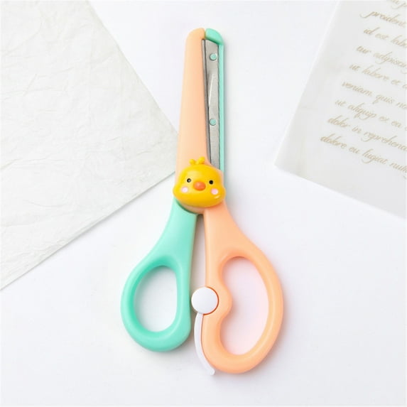 Clearance Office cabinet under $5,Left Handed Scissor With Cap Blunt Tip Home Use Crafting Scissor Arts Cutting Paper Scissors Scissors 1PC