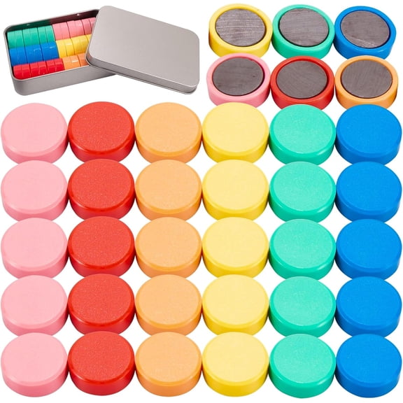 Clearance Office&Craft&Stationery under $5,Round Fridge Magnets Strong Whiteboard Magnets For Notice Boards Planning Boards School 7mm Thick