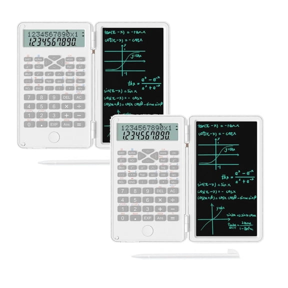 Clearance Office cabinet under $20,Scientific Calculator With Writing Tablet Protable Foldable Calculator Notepad 2 In 1 LCD Science Calculator Notepad Financial Calculator For Home School Colle