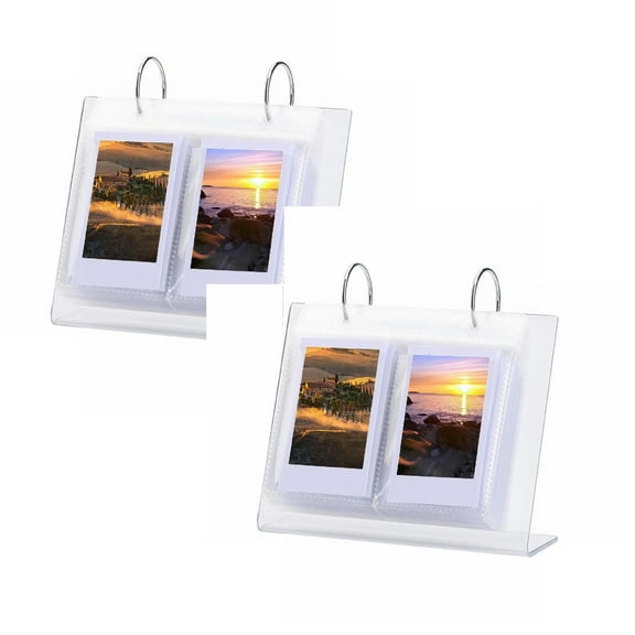 Clearance Office cabinet under $7,Photo Albums Desktop Photo Album Collection Acrylic Tabletop Flip Picture Album Photo Frame Photo Display For Home Wedding Photo Album 2PC