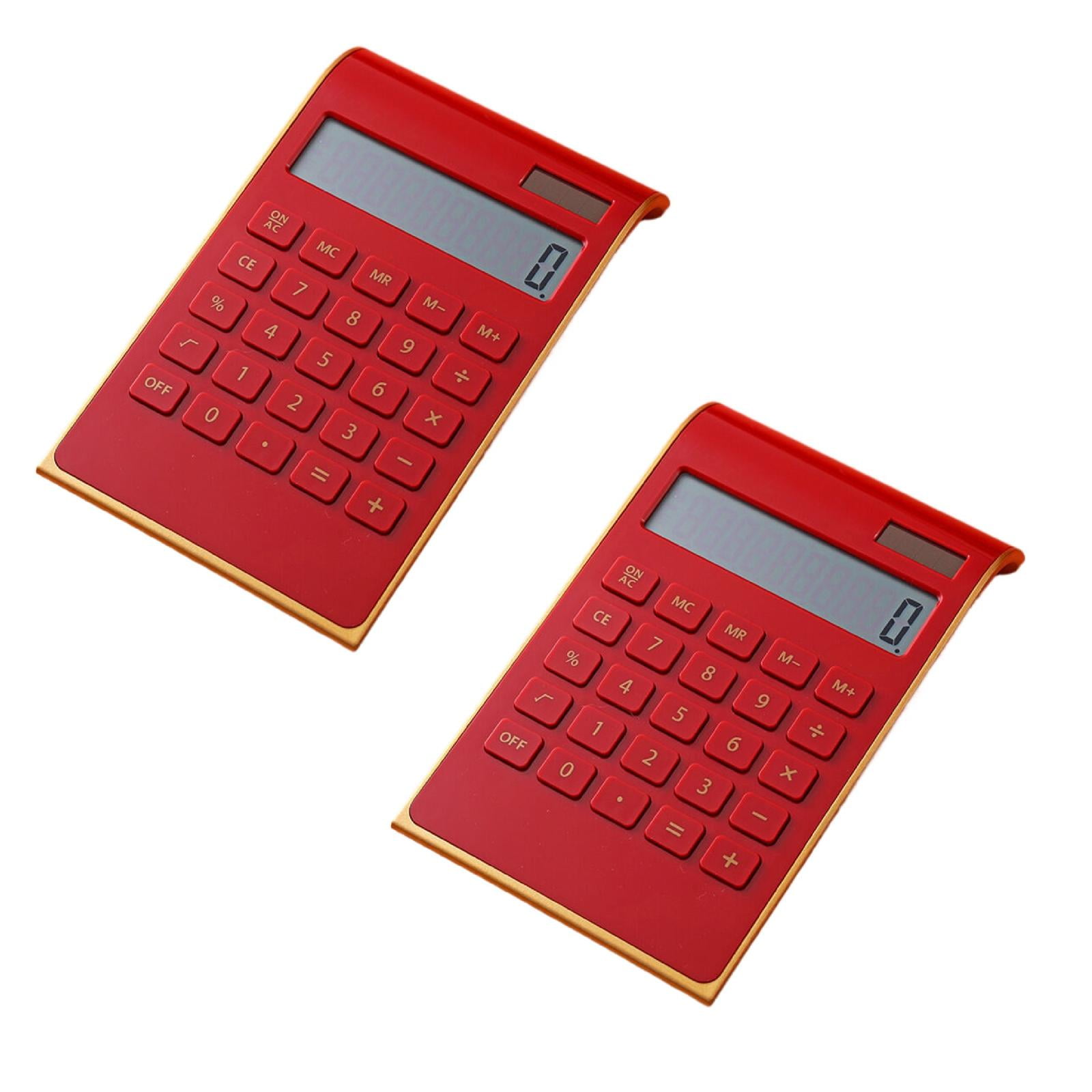 Clearance Office cabinet under $8,Calculator Supplies And Accessories 10 Digits Solar Battery Basic Calculator Power Desktop Calculator With Large LCD Display 2PC