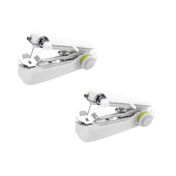 Clearance Office cabinet under $5,Handheld Sewing Machine Portable Needlework Cordless Mini Hand-Held Clothes Fabrics Sewing Machine 2PC