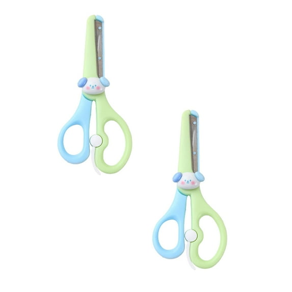 Clearance Office cabinet under $5,Left Handed Scissor With Cap Blunt Tip Home Use Crafting Scissor Arts Cutting Paper Scissors Scissors 2PC