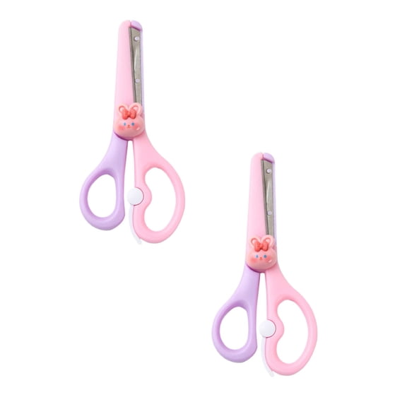 Clearance Office cabinet under $5,Left Handed Scissor With Cap Blunt Tip Home Use Crafting Scissor Arts Cutting Paper Scissors Scissors 2PC