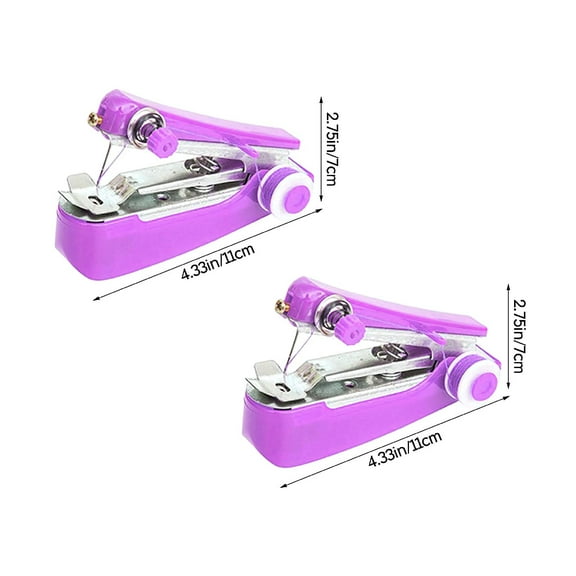 Clearance Office cabinet under $5,Portable Needlework Cordless Mini Hand-Held Clothes Fabrics Sewing Machine 2PC