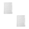 thumbnail image 1 of Clearance Office cabinet under $5,Transparent File Box Storage Box Portable Supplies Holder For Documents And Paper Protectors Portable File Box 2PC, 1 of 9