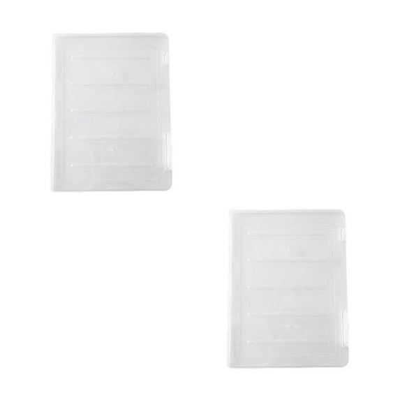 Clearance Office cabinet under $5,Transparent File Box Storage Box Portable Supplies Holder For Documents And Paper Protectors Portable File Box 2PC
