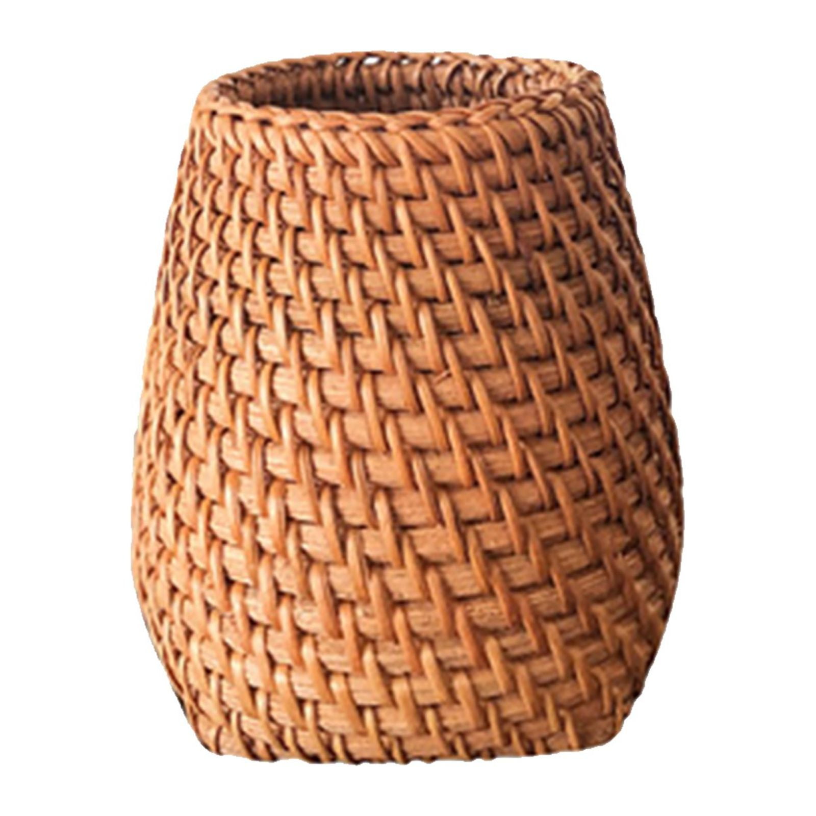 Clearance Office cabinet under $6,Hand Woven Tea Braided Pen Pen Holder Handmade Pen Storage Box Creative Pen Pen Cup Desk Storage Decoration 1PC