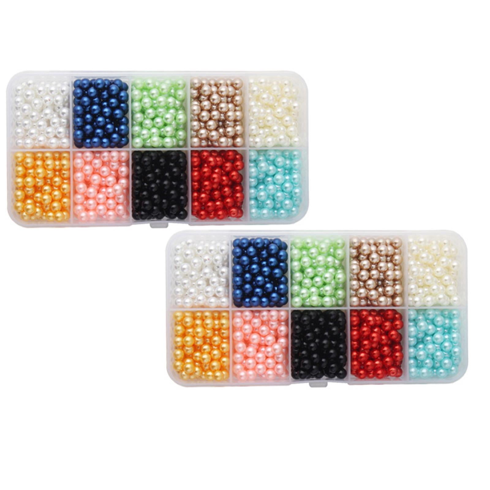 Clearance Office cabinet under $6,Pearl Beads For Crafts Round Pearl Bead Loose Bracelet Jewelry Choker DIY Making 2PC