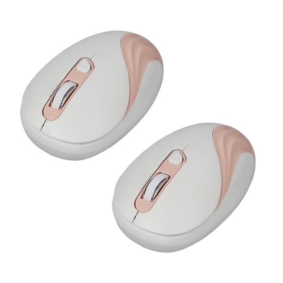 Clearance Office cabinet under $6,Wireless 2.4G Laptop Mouse Blue Powder 2 Colors Small Fresh And Lovely Portable 2PC