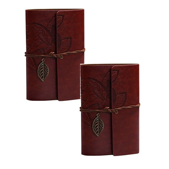 Clearance Office cabinet under $7,European -style retro noteping book creative travel diary notebook stationery live page logo leather paper 2PC