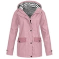 thumbnail image 1 of Clearance! Ogiraw Scrub Jackets For Woman Rain Jacket Women Zip Up Casual Hoodies Lightweight Windbreaker Jackets Long Sleeve Coat Travel Jackets Hiking Clothes For Women Pink S-5XL, 1 of 4
