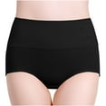 thumbnail image 1 of Clearance Ohufall Womens Underwear High Waist Cotton Soft Seamless Briefs Ladies Panties Plus Size Comfy Stretch Ladies Underwear, 1 of 7