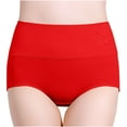 thumbnail image 1 of Clearance Ohufall Womens Underwear High Waist Cotton Soft Seamless Briefs Ladies Panties Plus Size Comfy Stretch Ladies Underwear, 1 of 7