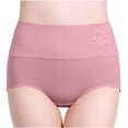 thumbnail image 1 of Clearance Ohufall Womens Underwear High Waist Cotton Soft Seamless Briefs Ladies Panties Plus Size Comfy Stretch Ladies Underwear, 1 of 7