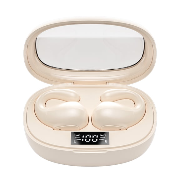 Open-Ear Headphones, True Wireless Earbuds, Water Resistant, Secure Earhooks for Daily Use