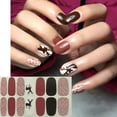 💗Clearance！ Oqueey Christmas 14Stick Nail Art Stickers Nail Polish