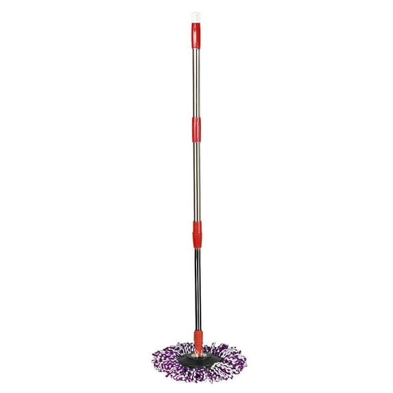 Clearance Other Cleaning Supplies under $10,Spin Mop Pole Handle Replacement for Floor Mop 360 No Foot Pedal Version Red