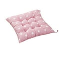thumbnail image 1 of Hvmvliv Outdoor Chair Cushions Memory Foam Chair Pads Outdoor/Indoor Polka Dots Tufted Seat Cushions(40x40cm) Pink, 1 of 3