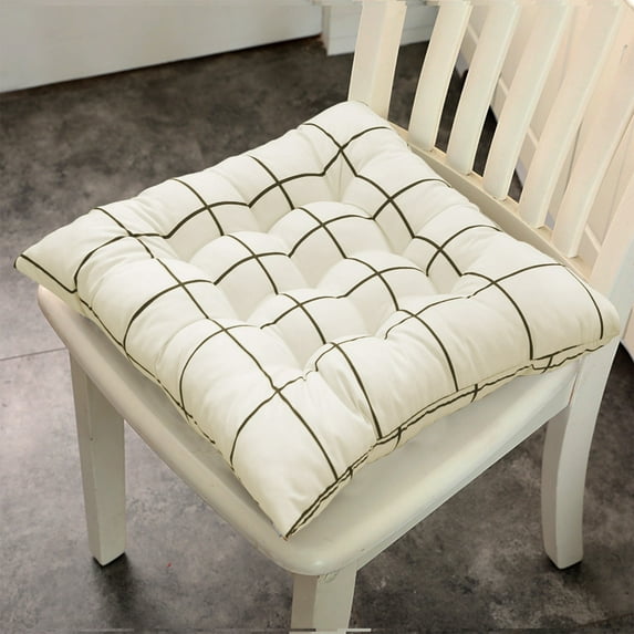 Clearance Outdoor Cushions, Desk Chair Accessories, 16x16 in Patio Seat Cushion Cushions Outdoor, Portable Seat Cushion(White)