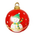 thumbnail image 1 of Clearance,Outdoor Large Inflatable Hanging Christmas Ball,Christmas Balls Ornaments,Christmas Decoration Balls,Hang Decorations On The Christmas Tree,Shatterproof Ornaments,24in,C, 1 of 6