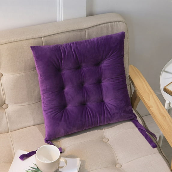 Clearance Outdoor Patio Cushions, Seating Cushion Couch Seat Cushion, 16x16 in Cushions for Patio Furniture, Office Chair Butt Cushion(Dark Purple)