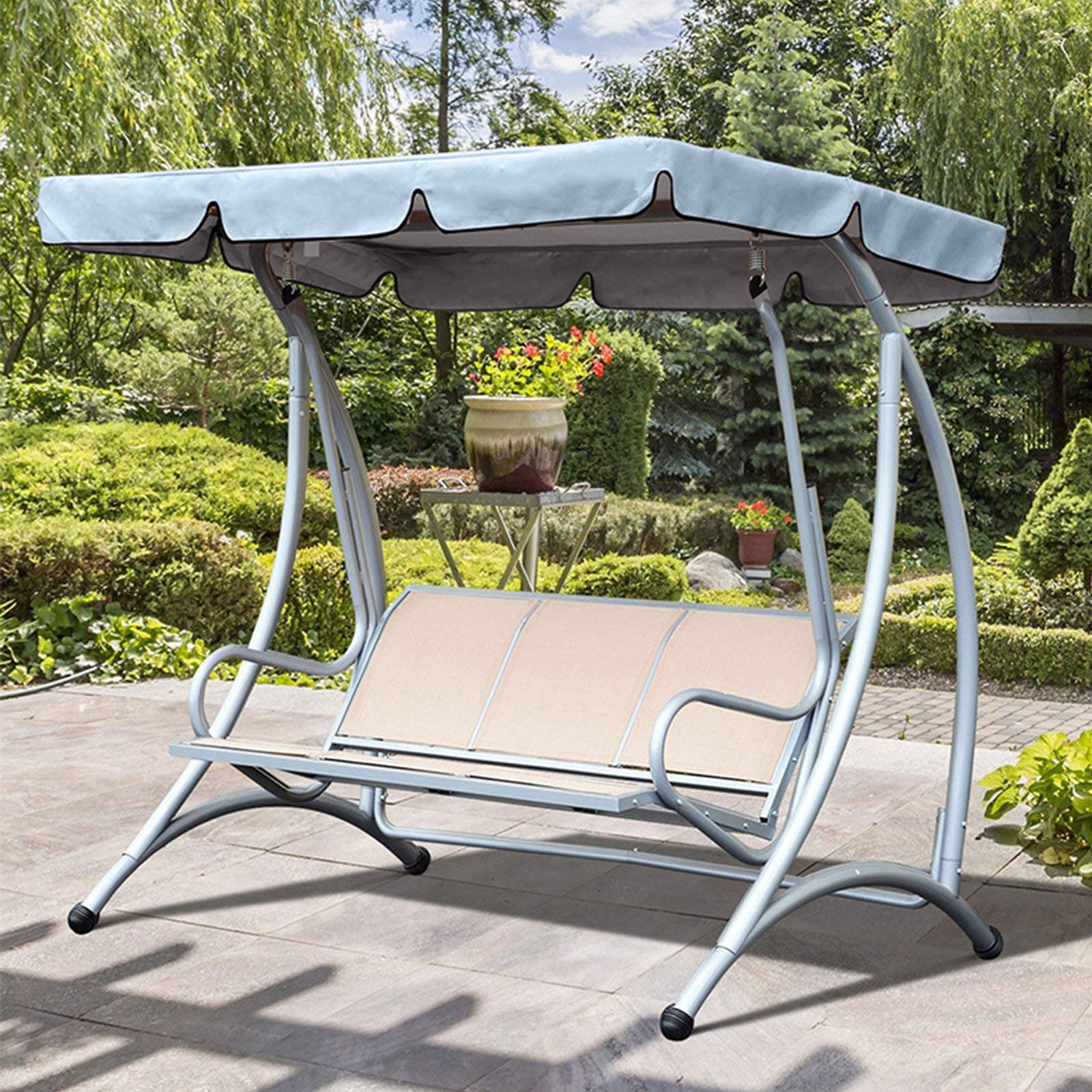 Patio swing with canopy clearance discount