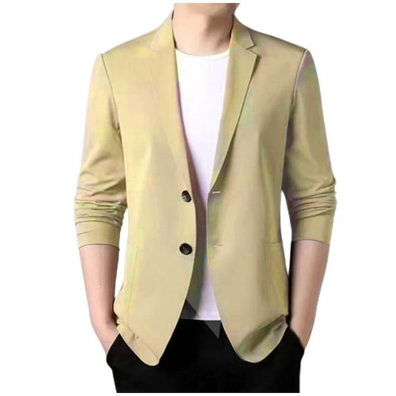 2025 The Outerwear,Clothing 2025 Men's Blazers & Suit Jackets Men'S Fashion Spring And Summer Casual Short Sleeved Lapel Thin Suit Tops Ultra Thin Breathable Jacket