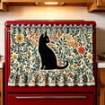 thumbnail image 1 of Clearance Oven Curtain for Farmhouse Kitchen Decor Stove Cover Skirt with Lace Ruffle Trim & 8 Ribbon Ties, Rustic Decorative Oven Door Curtain for Kitchen, Dishwasher & Range, 1 of 7