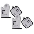 thumbnail image 1 of Clearance Oven Mitts under $6 Oven Mitts And Pot Holders Sets, Heat Resistants Oven Mitts Soft Cotton Lining And Non-Slip Surface Safes For Baking, Cooking, BBQ, 1 of 3