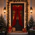 thumbnail image 1 of Clearance!! Oversized Christmas Bow Holiday Decoration for Trees Wreaths and Doors, 1 of 6